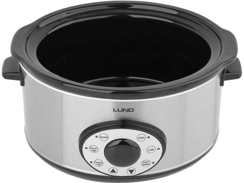 Super WOLNOWAR garnek CERAMICZNY z czasomierzem LCD 320W 5,6L 3 tryby