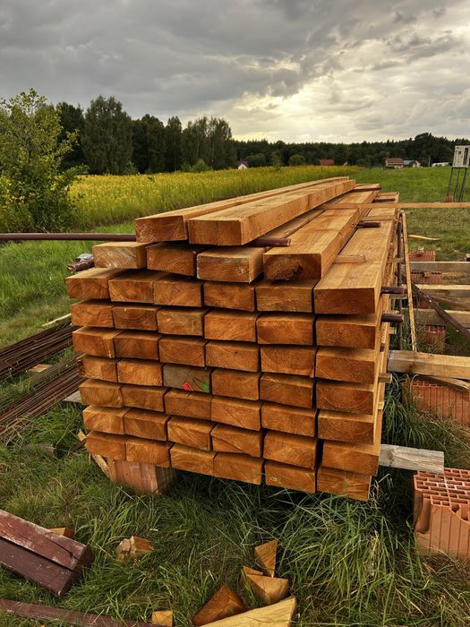 Krokwie / Belki stropowe 8x18 – 39 sztuk, długość 4,3 m Impregnowane!