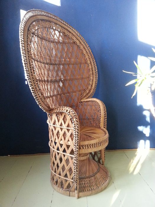 house of peacock NOWY 24h fotel paw rattan boho emanuelle vintage