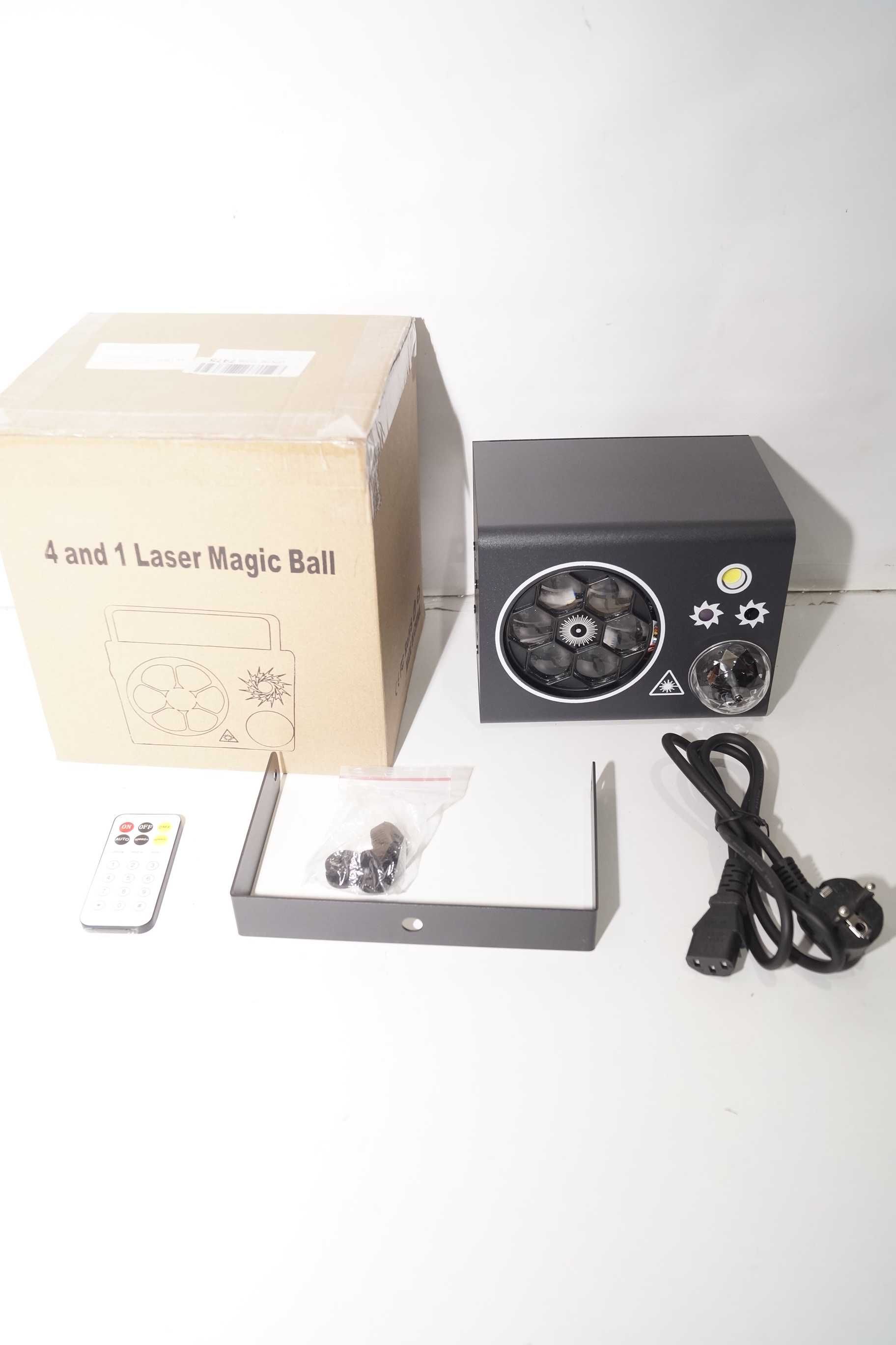 Multiefekt LED Party Box Efekt Disco Laser Magic Ball 4w1 oświetlenie
