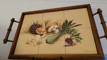 Tabuleiro decorativo azulejos