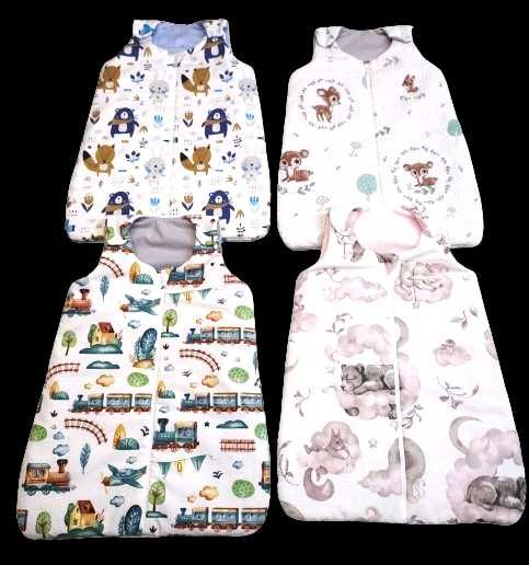 Śpiworek Niemowlęcy Do Spania Bawełna Bawełna Różne Rozmiary