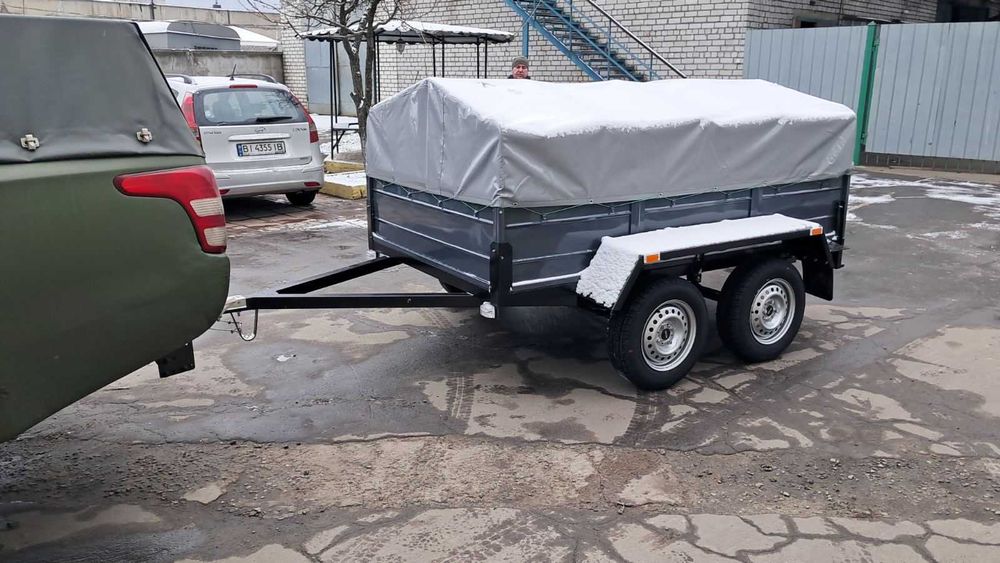Прицеп двухосный 2500на1400 с усиленным бортом 450 Хит продаж