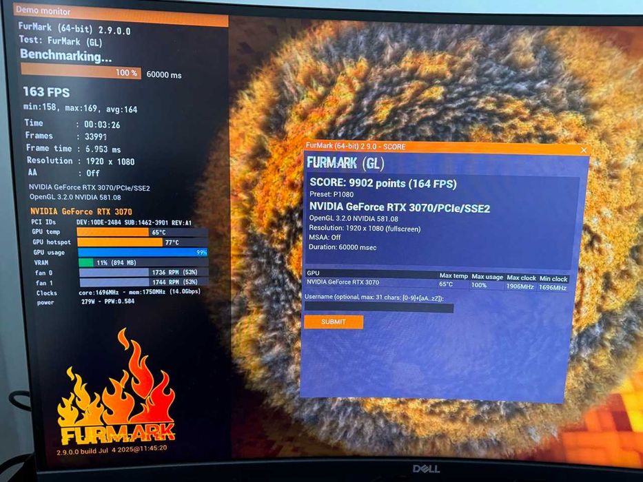 Karta graficzna ASUS RTX 3070 DUAL 8GB