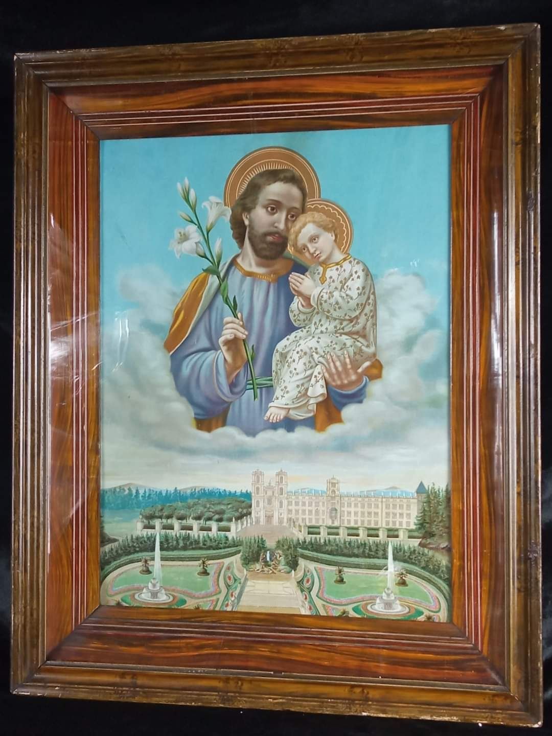 Święty Józef stary oleodruk sanktuarium obraz OS1022