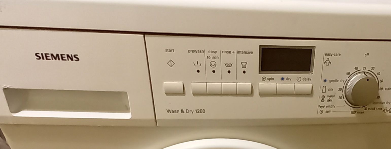 Wszystkie CZĘŚCI Siemens BOSCH Wash & Dry 1260 Drzwiczki PROGRAMATOR