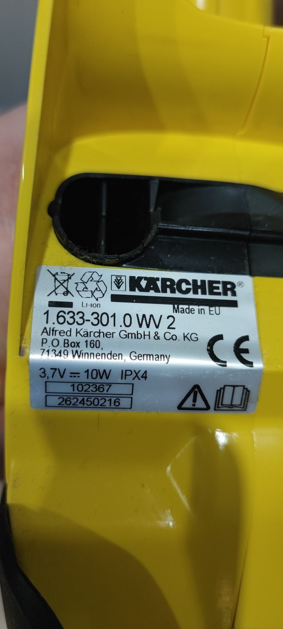 Myjka Do Okien Do Szyb Luster Karcher WV 2 1.633-301.0 plus płyn 0,5ml