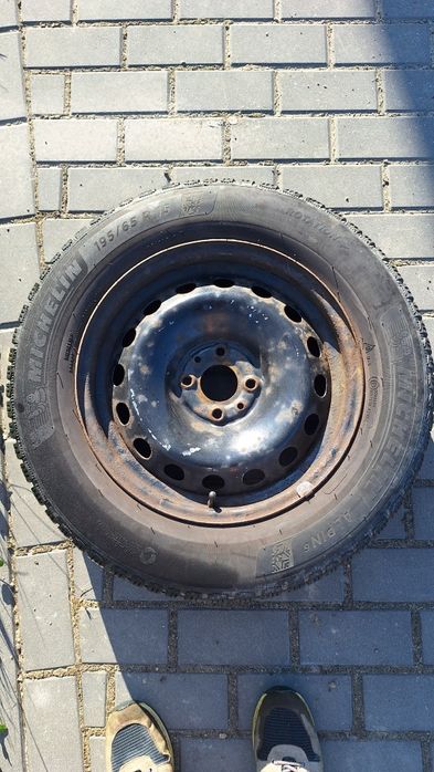 4 Opony zimowe Michelin Alpin 6 z felgami stalowymi fiat bravo 2