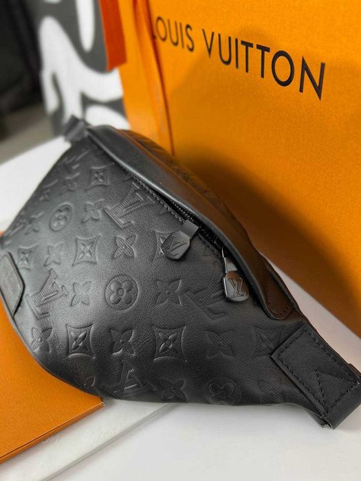 Бананка Louis Vuitton плечевая сумка LV слинг натуральная кожа c813