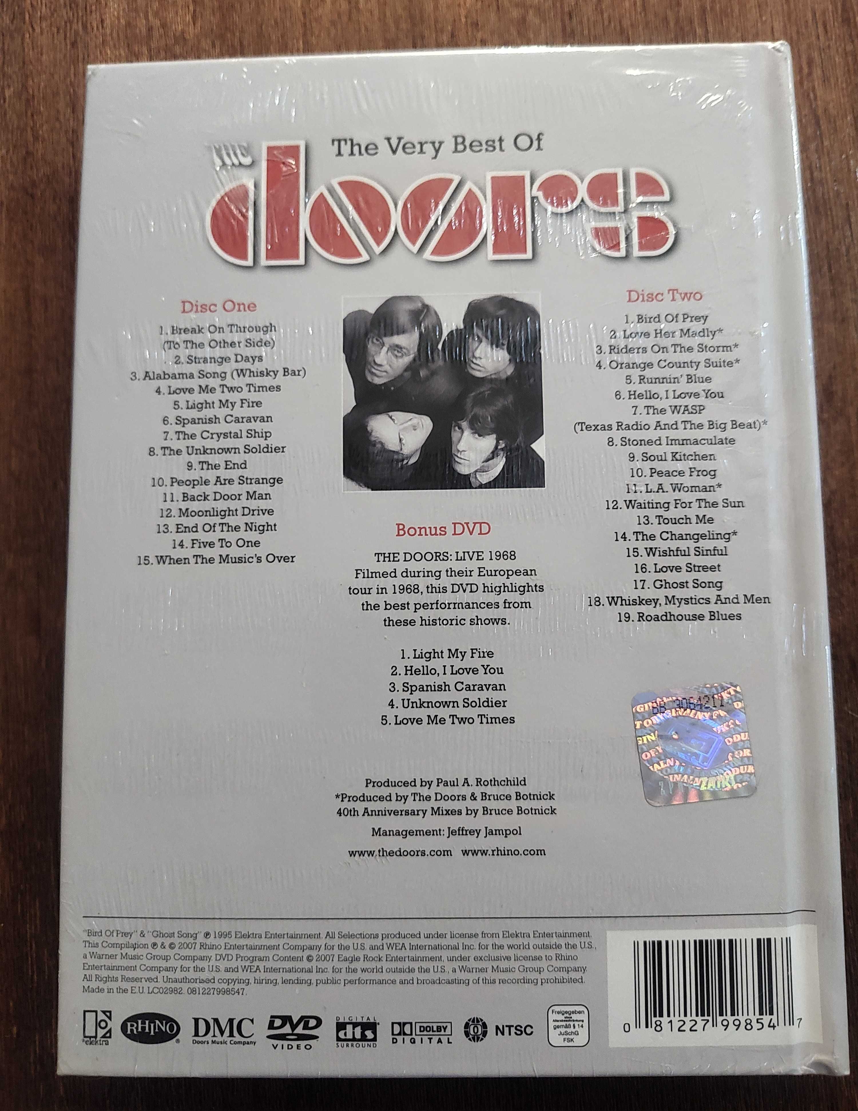 Limitowana edycja ,,The Very Best Of The Doors" (2CD+DVD)