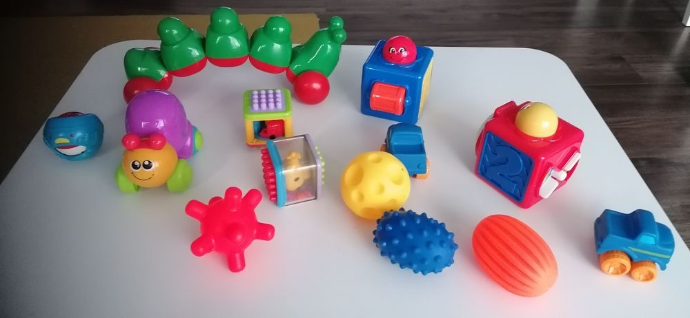 Klocki interaktywne, sensoryczne zestaw