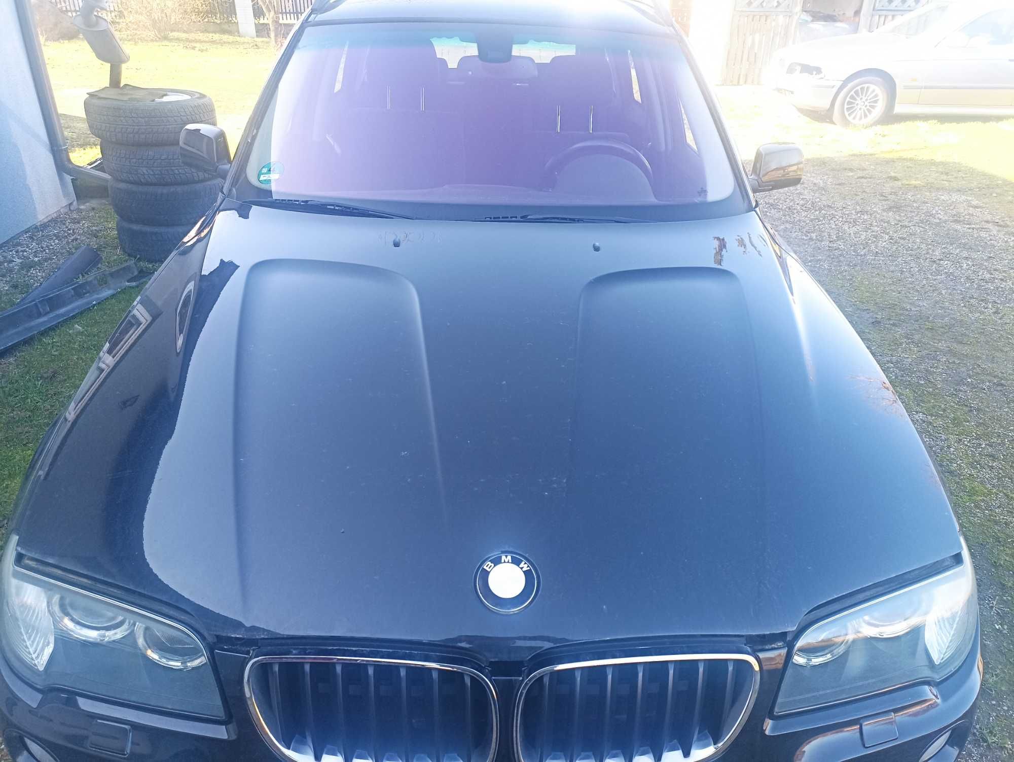 BMW X3 E83 Przód Kompletny 475/9 Black Sapphire Maska Zderzak Xenon