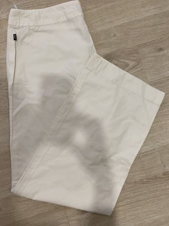 Женские белые брюки лён