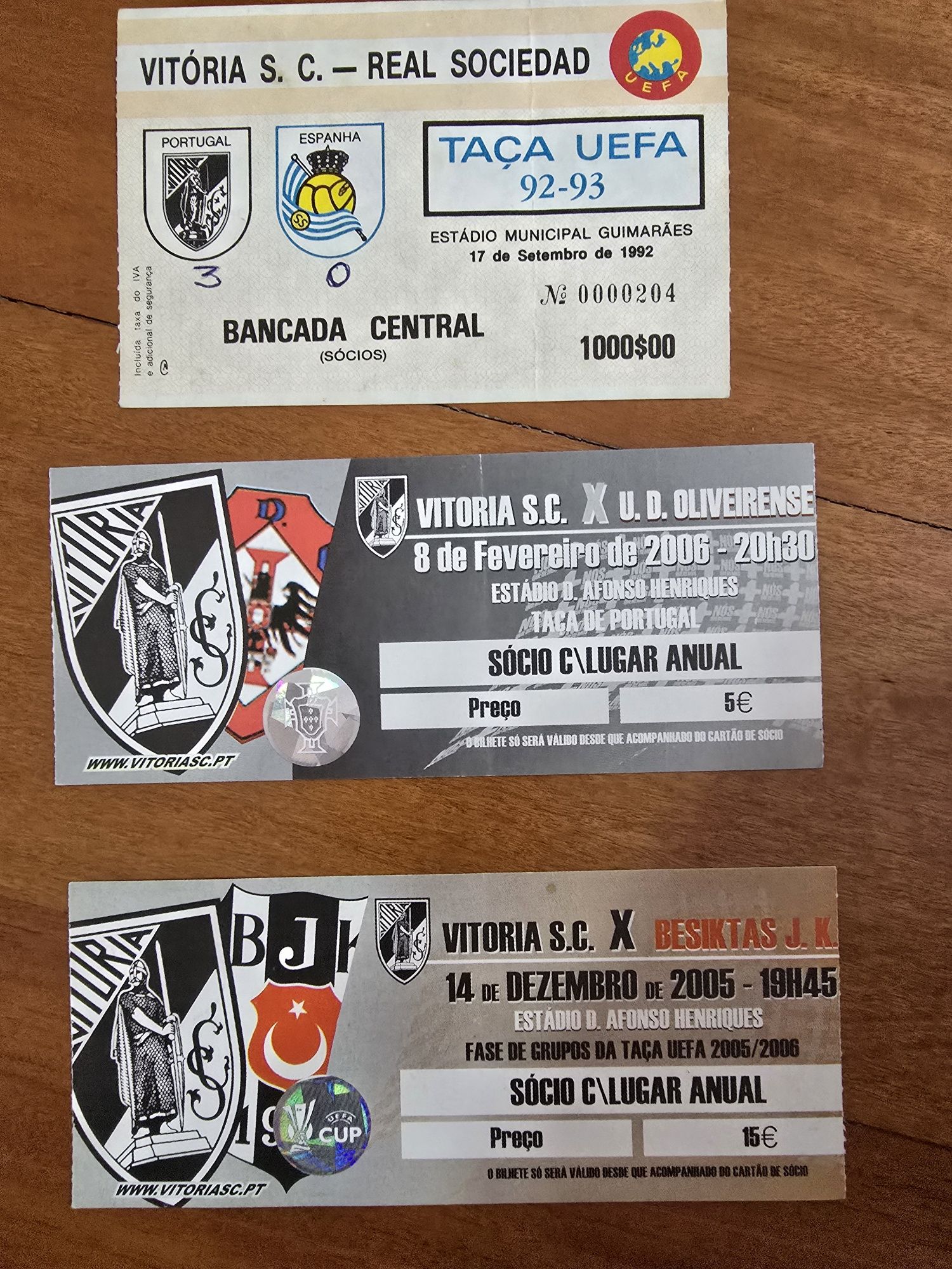 Bilhetes Vitória Sport Club