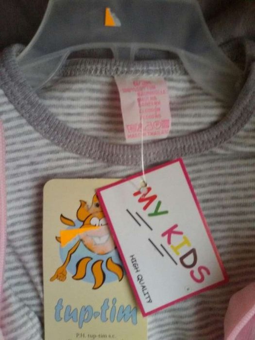 Komplet nowy spodnie+bluzeczka+bluza z kapturem r. 56 gratisy PREZENT
