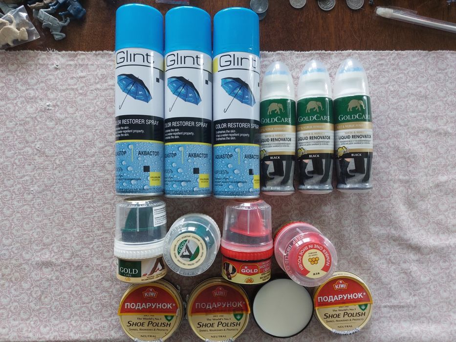 Розпродаж обувної косметики -50% -60%-75%