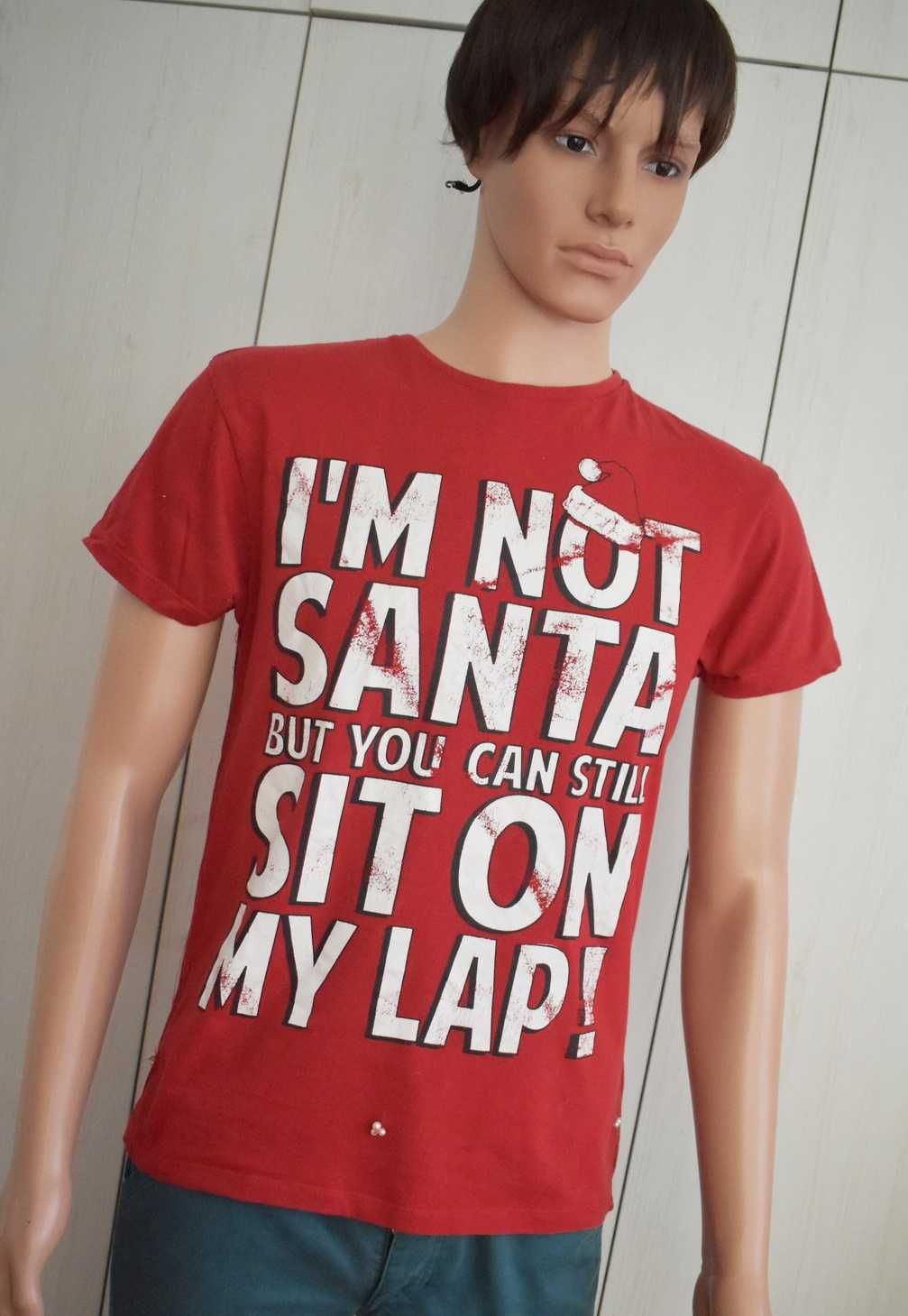 Świąteczny t-shirt koszulka S gwiazdka xmas santa święta mikołaj