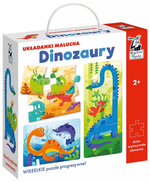 Kapitan Nauka. Układanki Malucha XL: Dinozaury 2+. Kapitan Nauka - gry