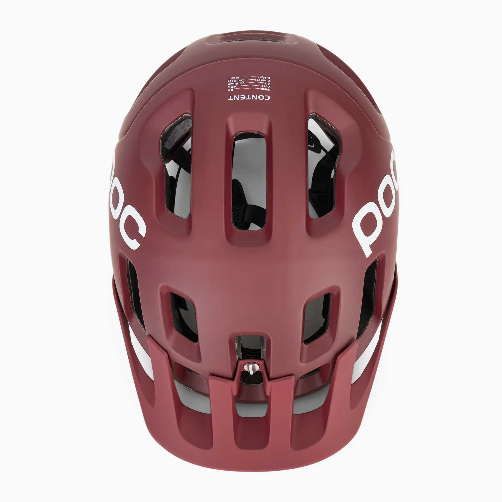 Poc Tectal RECCO 59 62 XL XXL propylene red kask rowerowy MTB Enduro
