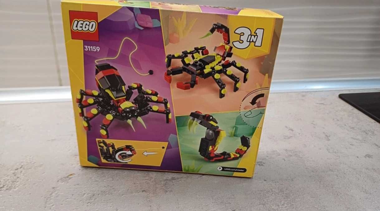 Lego Pająk Skorpion Wąż 3w1 Zestaw Klocków Zwierzęta 153 Elementy