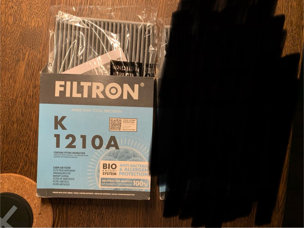 Filtr kabinowy Filtron K 1210A węglowy Toyota