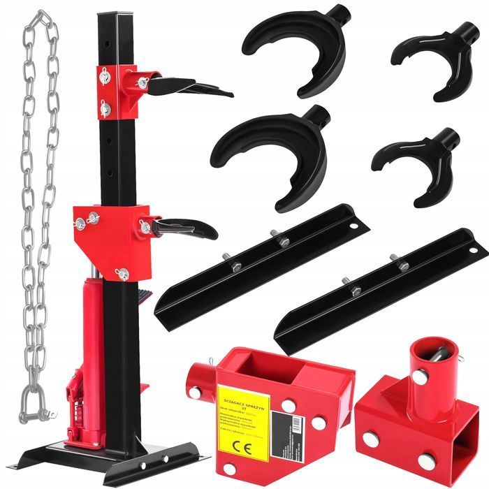 Ściągacz Sprężyn Talerzowy 3T Hydrauliczny Wymienne Adaptery Mcpherson