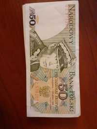 Banknoty 50 zł z 01.12.1988 seria HU