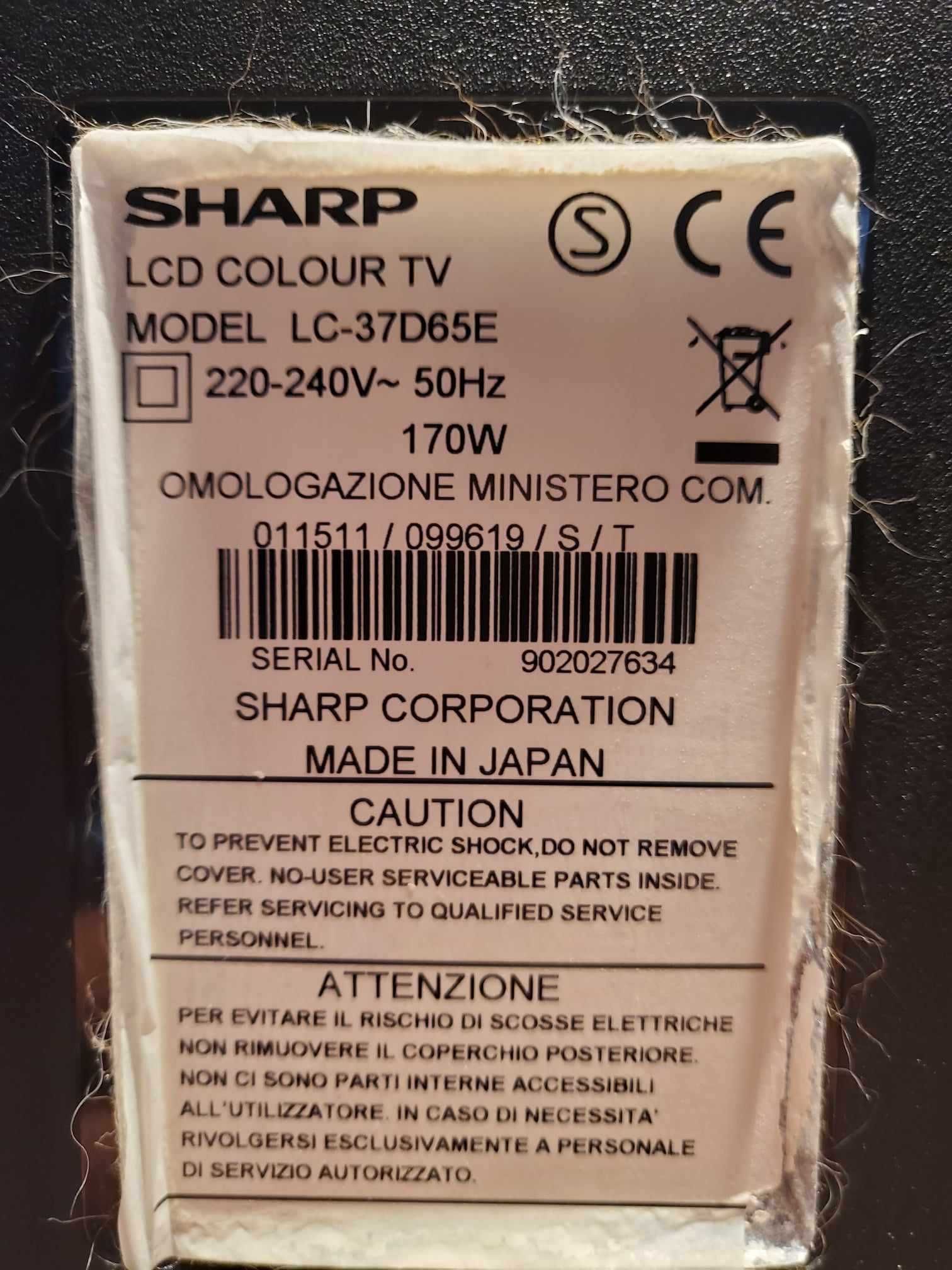 Telewizor Sharp Aquos 37 cali LC-37D65E + pilot