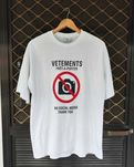 Футболка Vetements Antisocial біла Оверсайз