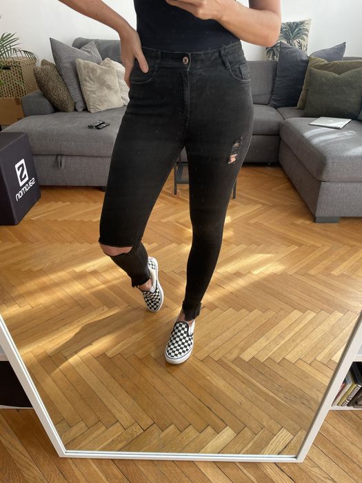 H&M Divided, spodnie jeansowe, skinny fit, roz. 36