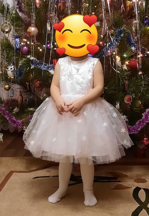 Сніжинка, хуртовина, зима, біла сукня