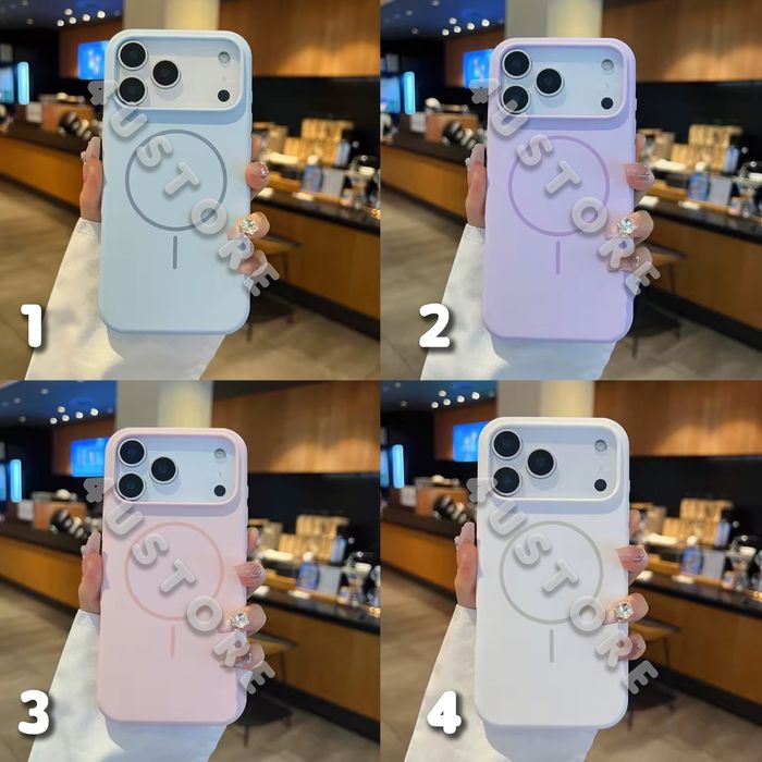 Силиконовый чехол Magsafe на iPhone 17 Pro Max софт тач чохол Силікон