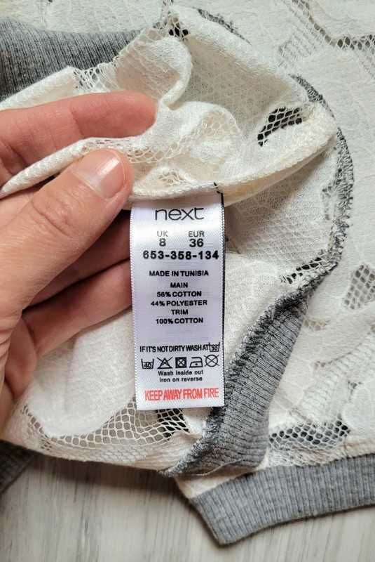 Nowa Bluzka Next, Oryginalna Siateczka, Nietypowa, Rozmiar S