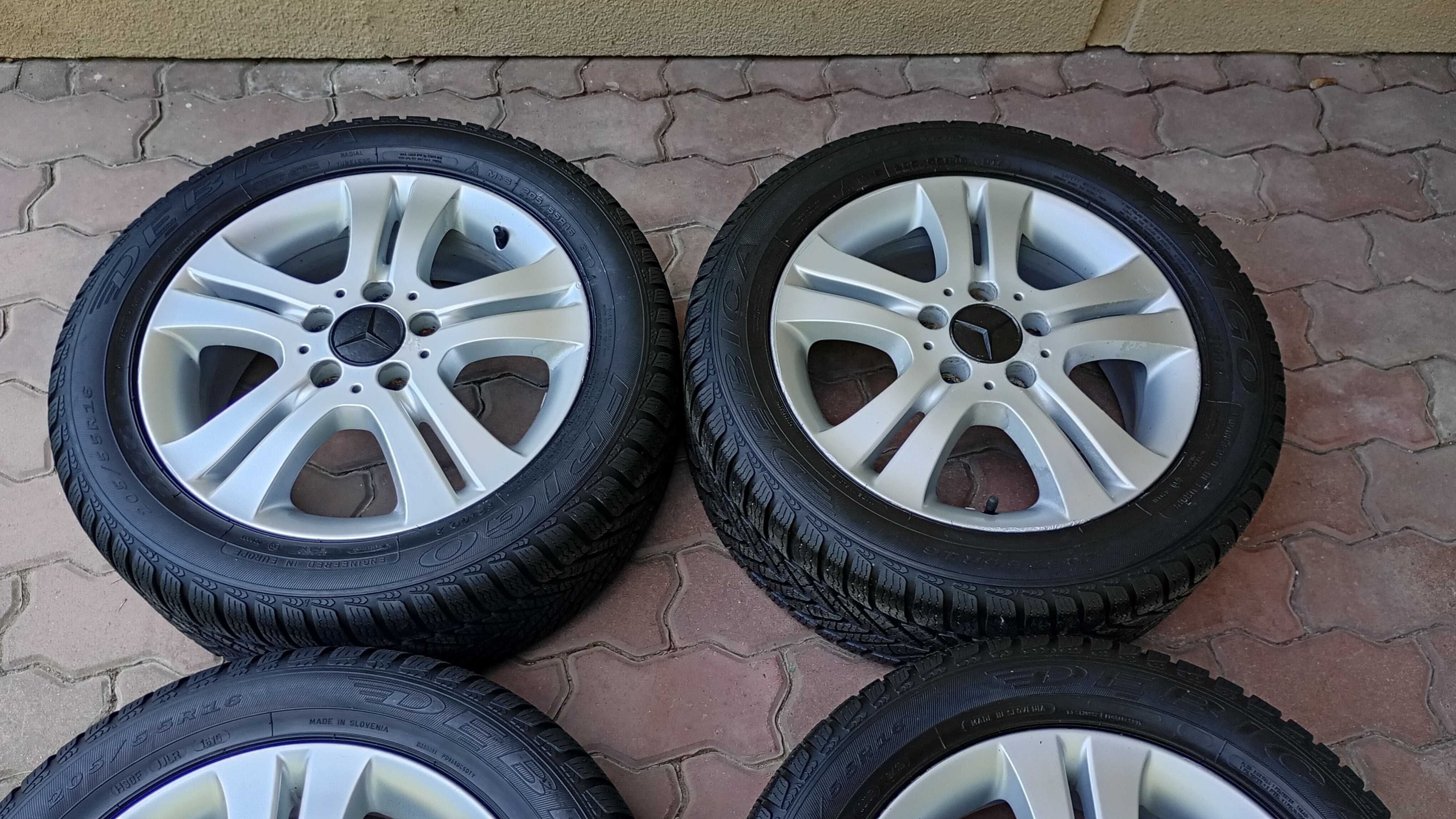 Koła Alufelgi 16'' 5x112 Opony zimowe 205/55/16 Mercedes W169 W245