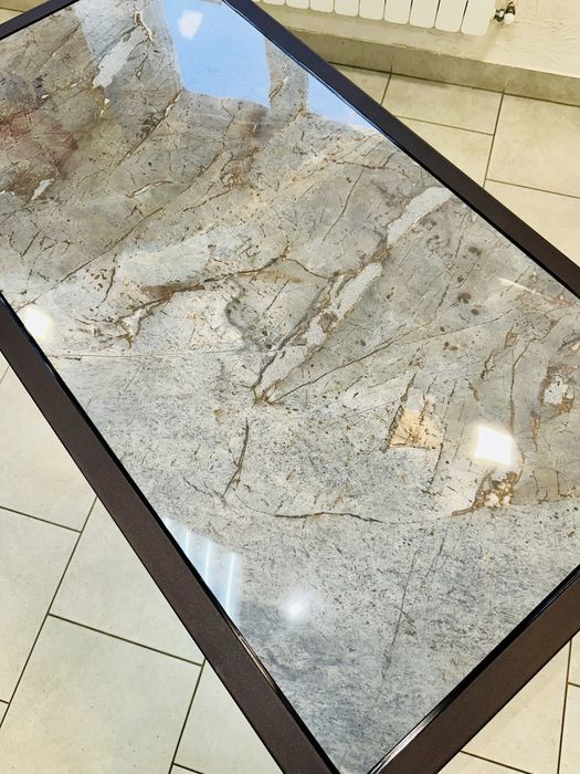 Журнальний стіл Лофт. Кавовий столик Loft. Стіл метал та скло