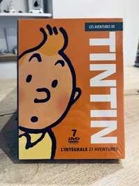 „Przygody Tintina” box 7 płyt dvd Tintin L’Integrale 21 aventures