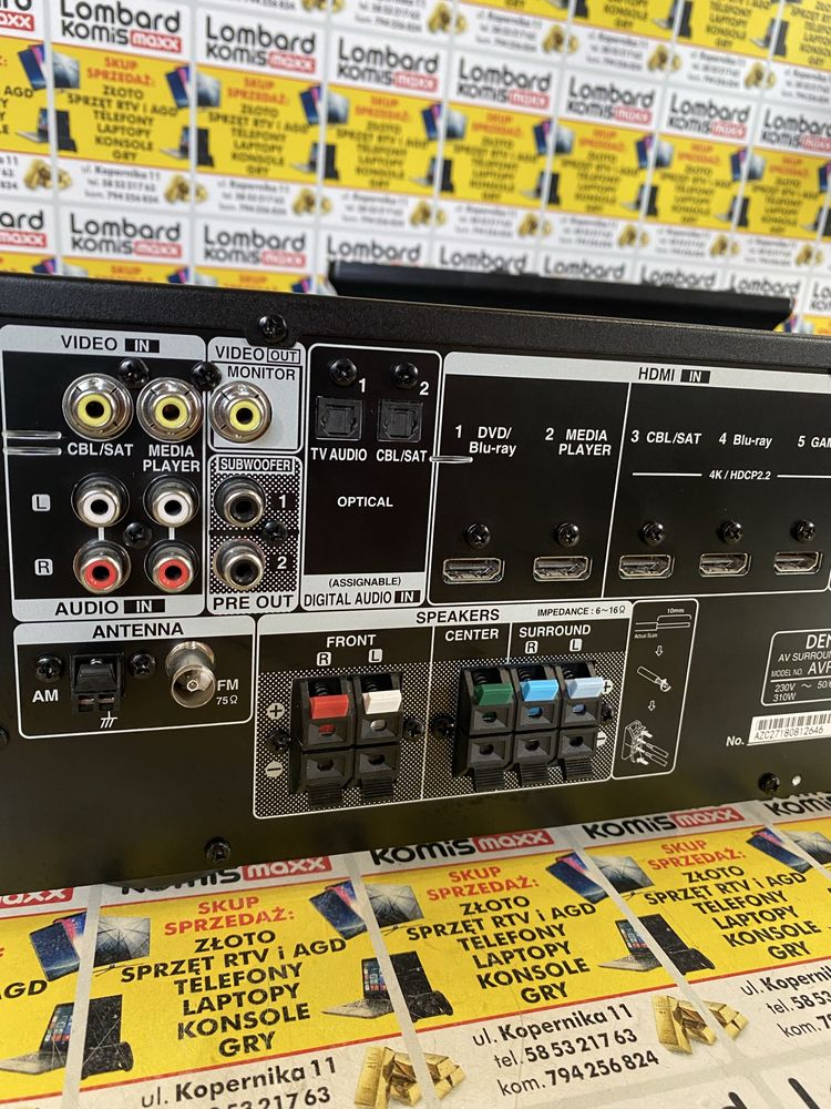 Amplituner DENON AVR-X550BT+pilot