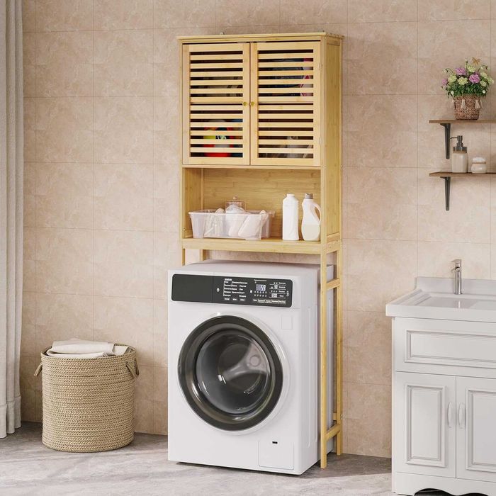 Nowa półka łazienkowa / szafka na pralkę/ regał / bambus / EUGAD !K13!