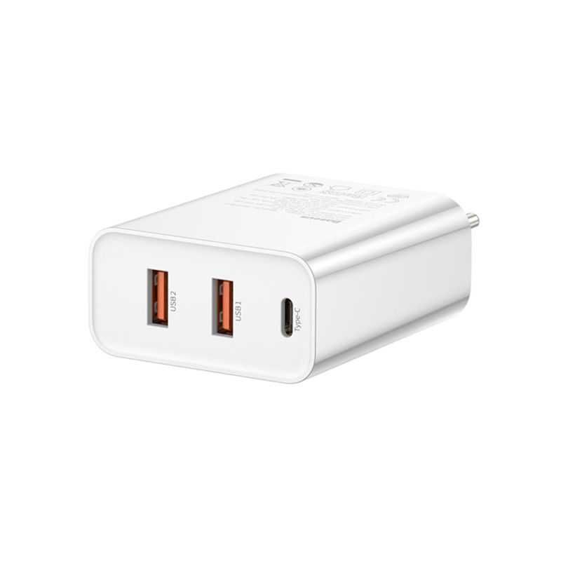 Carregador GAN Baseus 65w 2x USB + USB-C