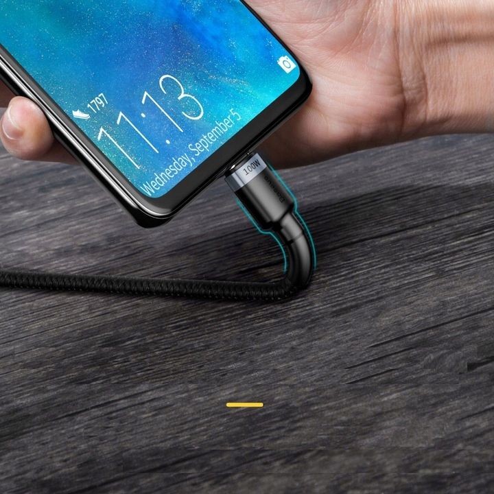 Baseus Kabel Usb-C Type-C Pd 100W Quick Charge 3.0