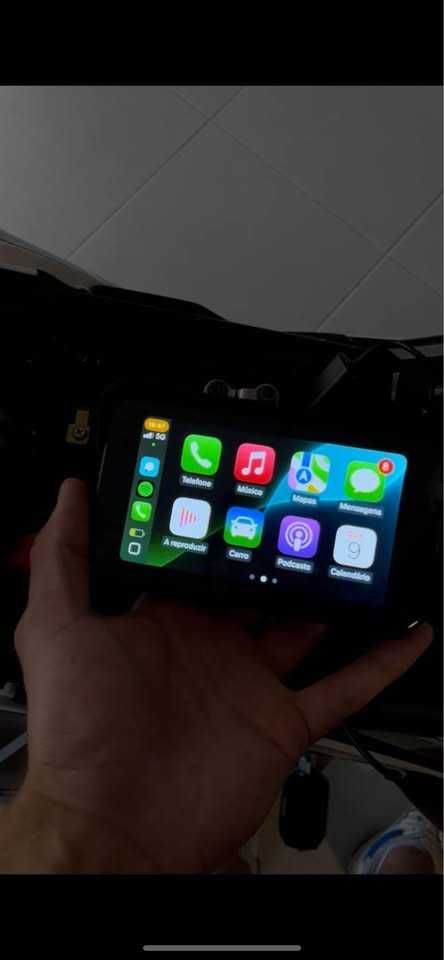 Ecrã touch e gps para mota