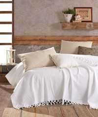 Narzuta 100% bawełna, na łóżko, fotel, sofę, bardzo duża, 220 x 240 cm