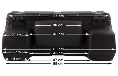 Moto4 mala bagageira topcase quad atv utv 150L moto 4