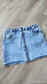 Spódnica jeansowa z suwakiem