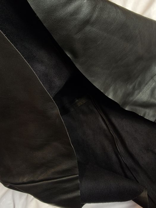 Шкіряна сукня сарафан MANGO