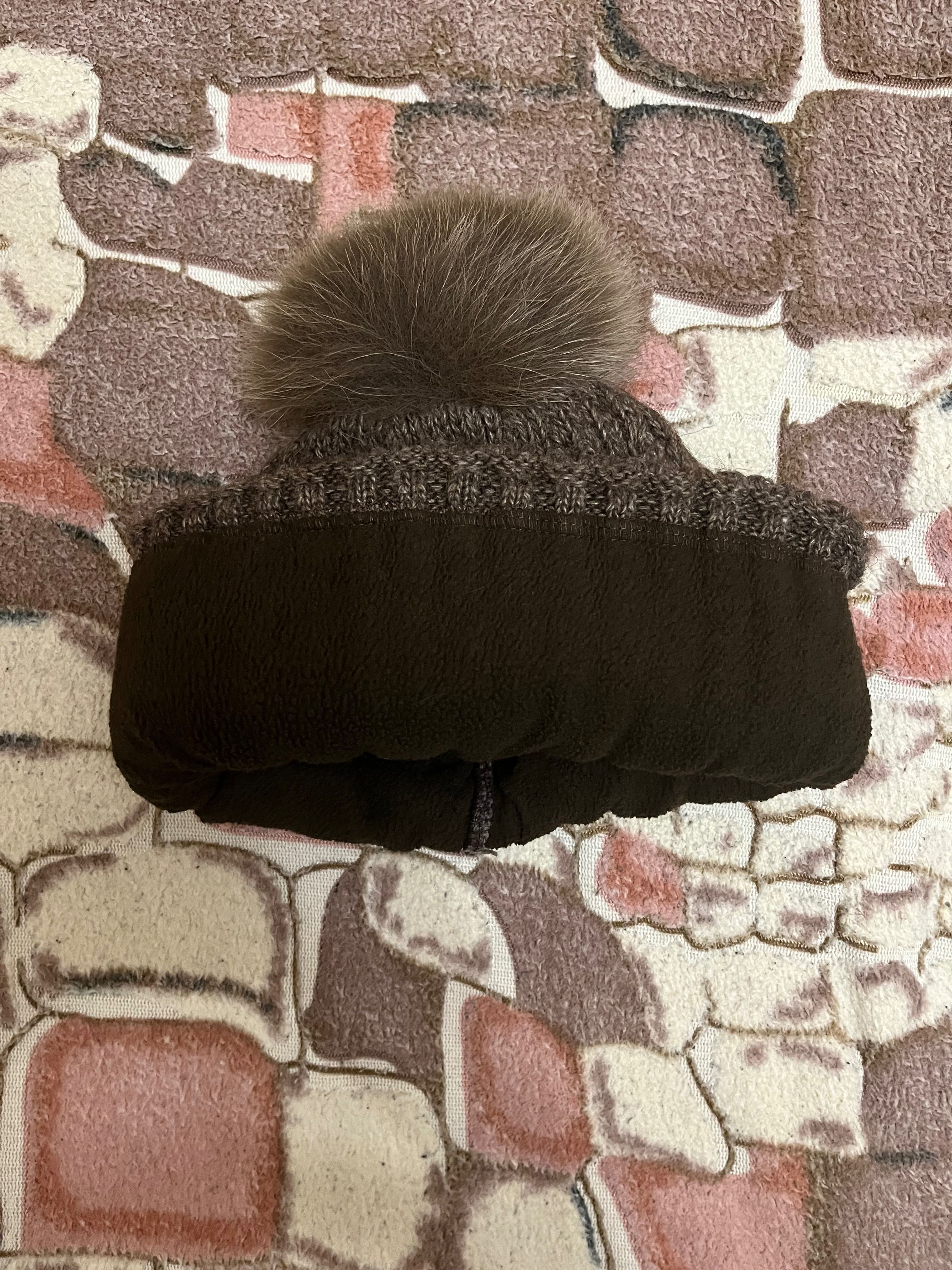Продаю зимову шапку та вʼязаний хамут (комплект)