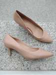 Beżowe czółenka skóra 39 Linea kitten heels