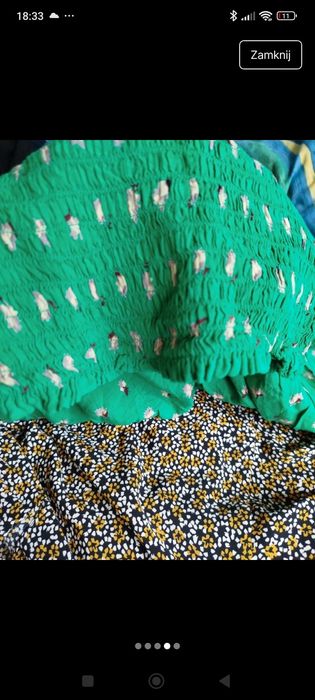 Śliczna zielona bluzeczka  z viscozay