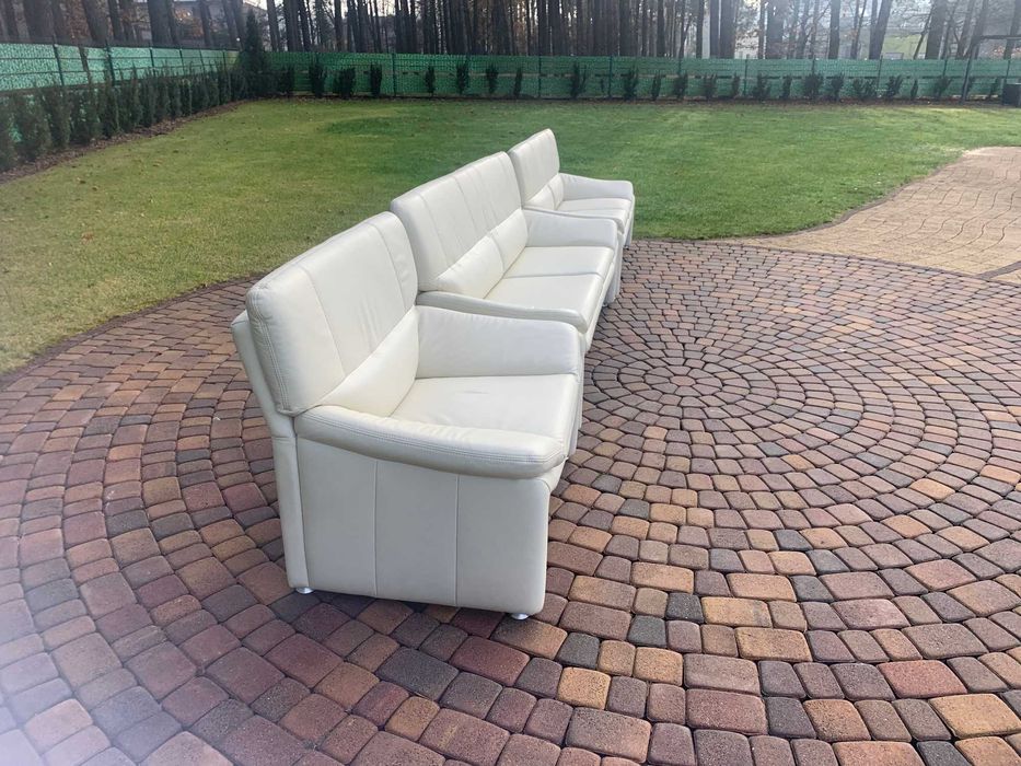 Laauser niemiecki komplet wypoczynkowy skóra naturalna