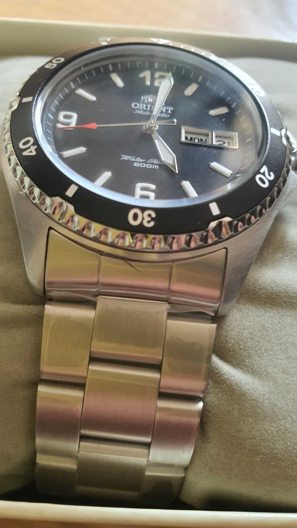 [NOWY] Orient MAKO II czarny automat szafir (SAA02001B3) japoński